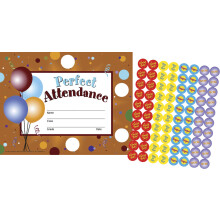 Hayes Perfect Attendance Stick-to-It Award-certifikat 11 x 8-1/2 tommer