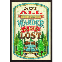 Design Works Crafts Inc. All That Wander, Kit Punto Croce 8'' X 12'', Multicolore - 2900