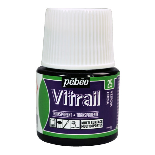 Pebeo Vitrail Stained Glass Effect Paint 45 ml Pullo - Violetti