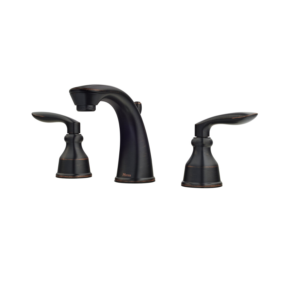 Pfister Lg49cb1y Avalon Two-Handle 8 Inch Widespread Bathroom Faucet In Tuscan Bronze Water-Efficient Model 1.2 Gpm 038877610046