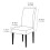 Washable Elastics Dining Chair Cover Modern Stretch-Black 4