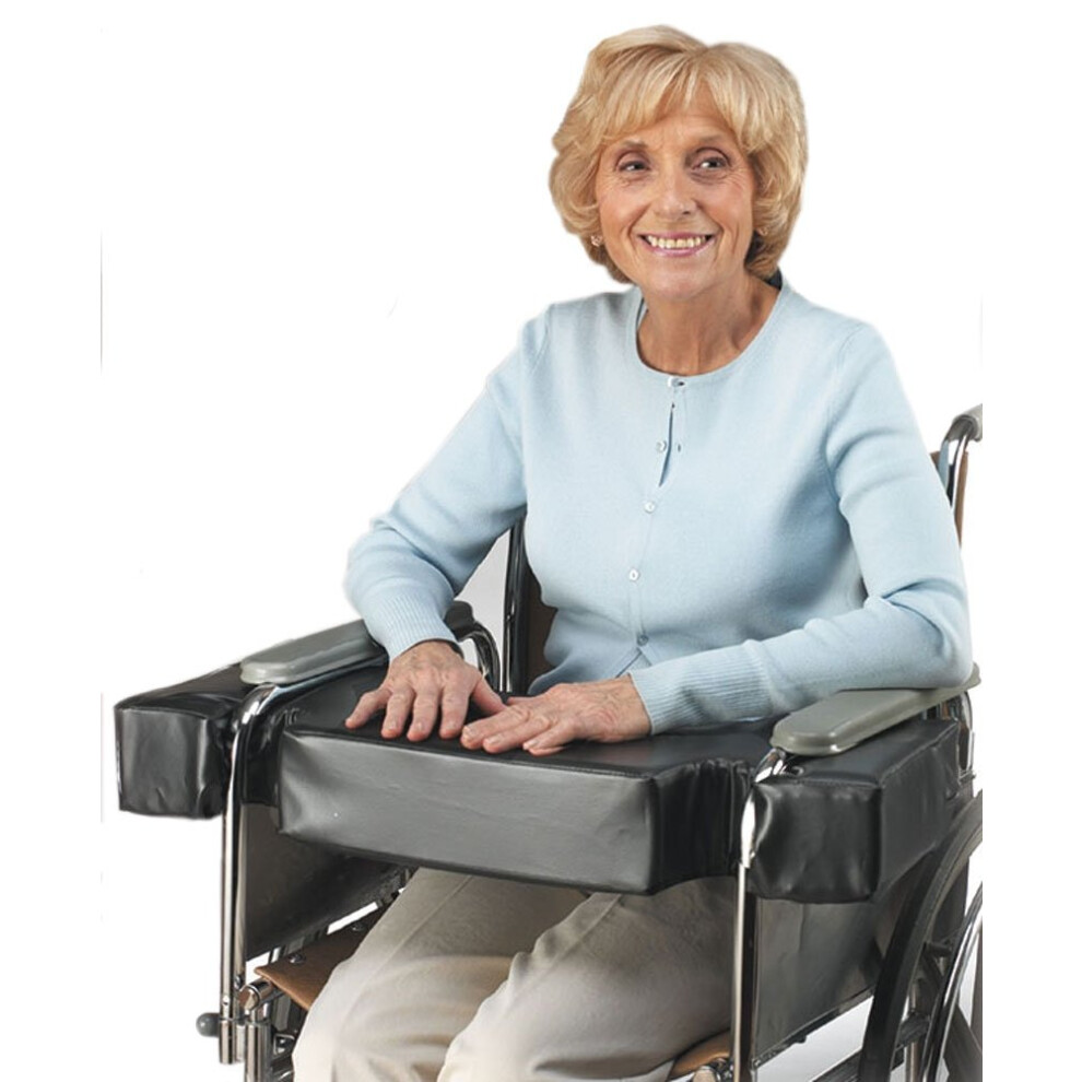 Skil-Care 4 Thick Laptop W/O Cutouts - Black 16 -18 W Full Arm Wheelchairs - Additional Comfort For Wheelchair Or Geri-Chair Patients Wheelchair