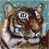 Mosaic Art Kit Square 7inch 20cm Tiger 1