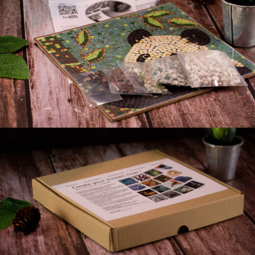 Mosaic Art Kit Square 7inch 20cm Tiger 2