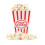 Novelty Place Plastic Red and White Striped Classic Popcorn Containers 2