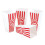 Novelty Place Plastic Red and White Striped Classic Popcorn Containers 4