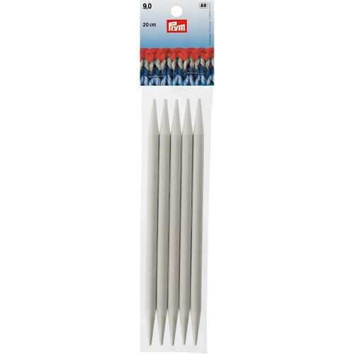Prym Double-Pointed Needle, Grey, 20 cm x 9 mm