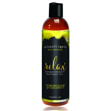Intimate Earth Massage Oil Relaxing - Lemongrass & Coconut 120ml