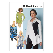 BUTTERICK PATTERNS B6287 Misses' Tunic XY (Small-Medium-Large)