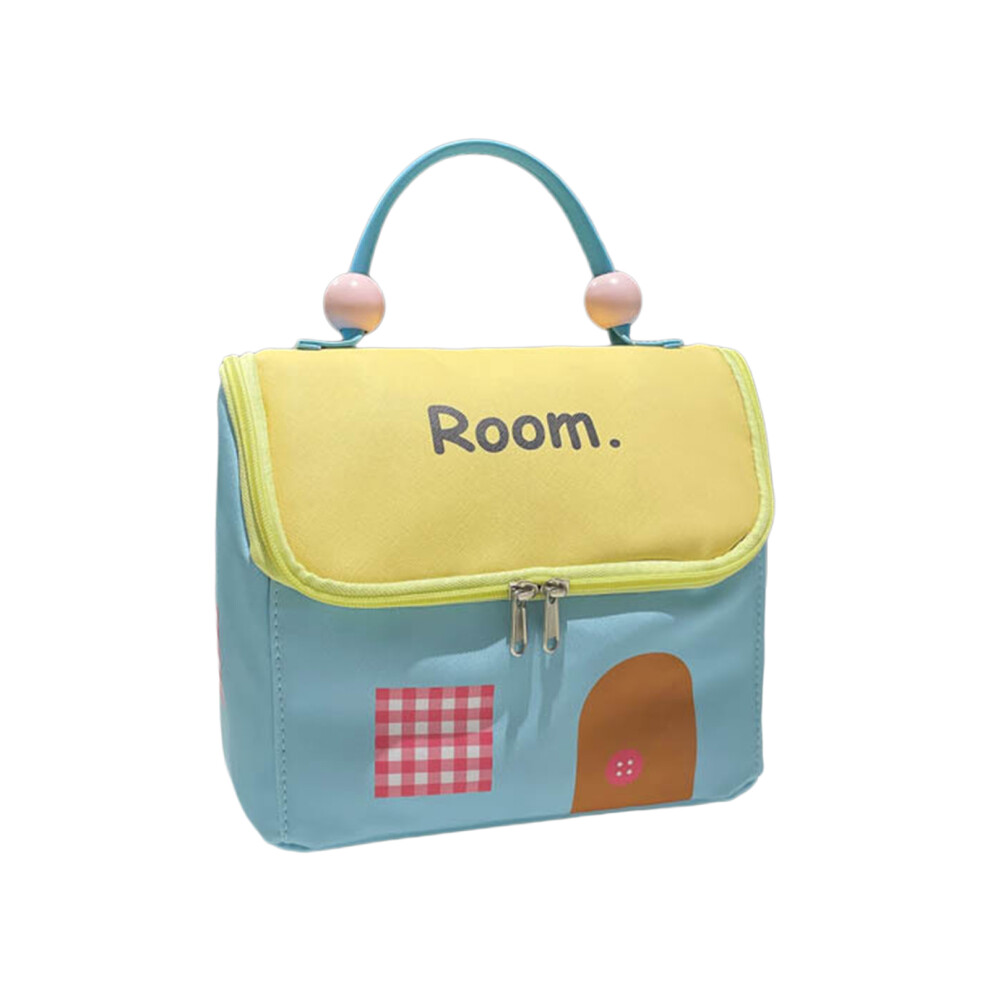 Spacious Cosmetic Storage Bag With Portable Handle Polyester-A