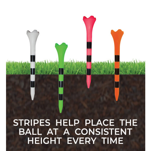 PRIDE GOLF TEE golfspikes 2-3/4 Inch Tees Fruit Mix 2,75 US 2
