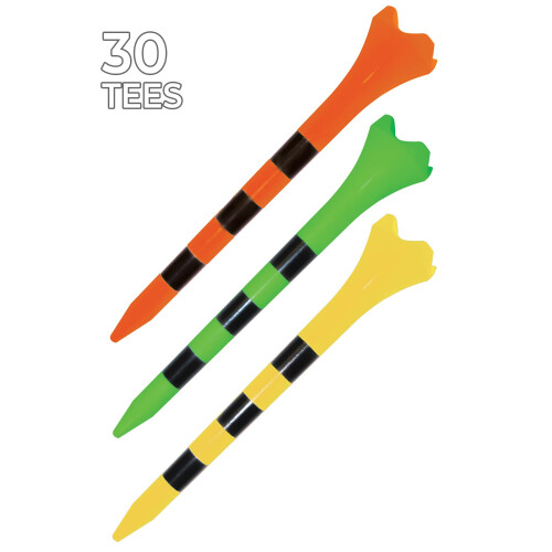 PRIDE GOLF TEE golfspikes 2-3/4 Inch Tees Fruit Mix 2,75 US 1