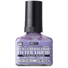 GSI Creos - WC11 Filter Liquid Violet Mr. Hobby Mr. Weathering Farve Maling