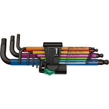Wera 950/9 Juego de llaves hexagonales acodadas 1.5 mm, 2 mm, 2.5 mm, 3 mm, 4 mm, 5 mm, 6 mm, 8 mm, 10 mm 9 piezas | OTRA CLAVE - CLAVE