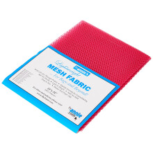 by Annie Light weight Mesh Fabric 1 8-inch x 54-inch 100% Polyester Lipstick, Acrylic, Multicoloured, 3-Piece