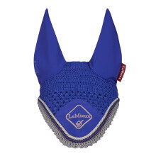 LeMieux Classic Ear Bonnet with Soft Lycra Ears - Close Knit Crochet - Comfortable Fit Equestrian Mask - Sport Horse Wear Fly Protection - Benetton B