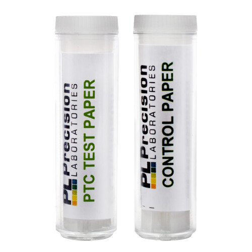 EISCO PTC Test Strips & Control Test Strips Experiment Set Includes 2 Vials - Test Papers - Genetic Taste Testing