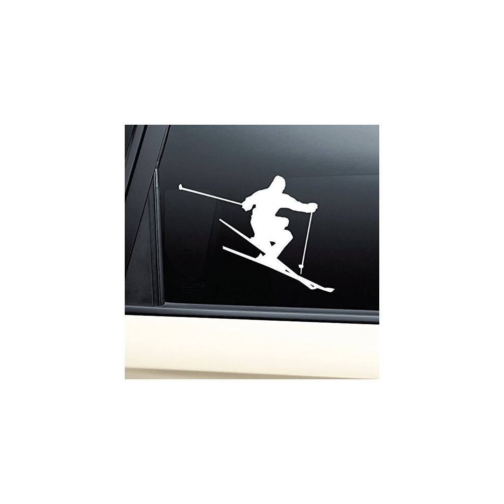 Nashville Decals Skiing Skier Ski Vinyl Decal Laptop Car Truck Bumper Window Sticker 740999664912