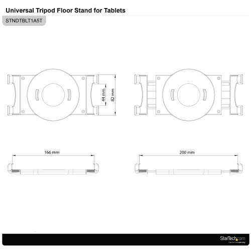 Supporto per Tablet Regolabile StarTech.com - Supporto Portatile - Per Tablet da 6.6 a 7.8" - Borsa Inclusa 2