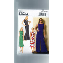 Butterick Patterns B6130 Misss' Dress and Jumpsuit Symall Storlek E5 (14-16-18-20-22)