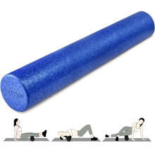 Yes4All Rullo in schiuma per esercizi con schienale tondo ad alta densit? in schiuma per yoga, pilates e stretching - Blu - 36 pollici