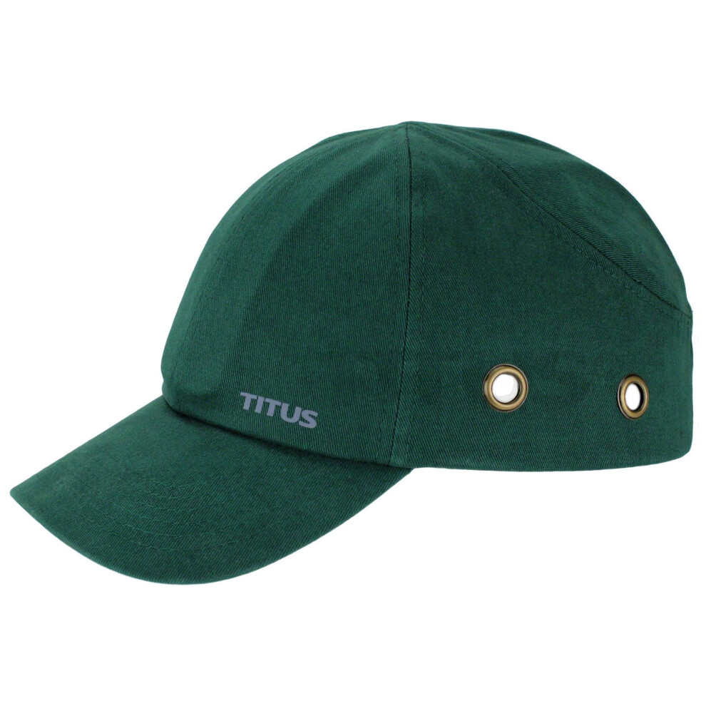 Titus Lightweight Safety Bump Cap - Baseball Style Protective Hat (Hunter Green) 728584192989