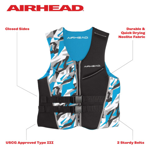 Airhead CAMO COOL Kwik-Dry Neolite Flex redningsvest til m?nd 1
