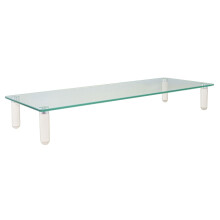 Kantek Glass Monitor Riser 22"""" X 8.25"""" X 3.25"""" klar underst?tter 40 lbs