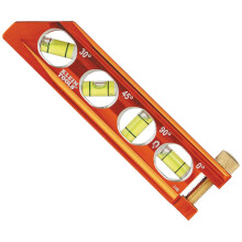Torpedo Level, Magnetic, 4 Vial for Conduit Bending & More with V-Groove & Magnet Track Klein Tools 935AB4V