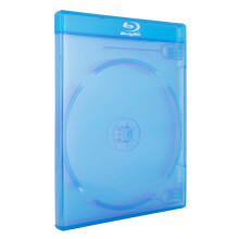 AcePlus Custodie Blu-Ray doppie a 2 dischi con logo serigrafato di spessore standard da 12 mm e custodia avvolgente trasparente (confezione da 10