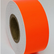 Farbiges, glnzendes Vinylband mit Selbstklebung (2 Bnder 1/2 Zoll x 25 Fu (insgesamt 50 Fu), fluoreszierendes Orange)