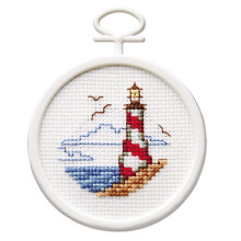 Janlynn 18 Count Rund Mini Broderikit, 2-1/2 Tum, Fyr