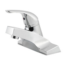 Pfister LG1425000 Pfirst-serie enkele bediening 4 inch centerset badkamerkraan in gepolijst chroom watereffici?t model