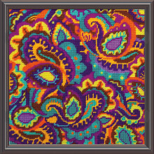 Kit de Bordado Tobin Paisley, Multicolor