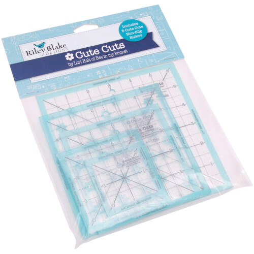 Regla Trim IT de RILEY BLAKE DESIGNS 2.5 a 6.5, Aqua 1