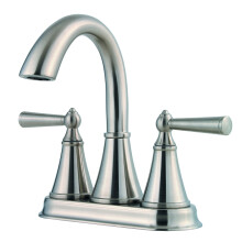 Pfister LG48-GL0K Rubinetto da bagno Saxton a 2 maniglie 4"""" con set centrale in nichel spazzolato 1,2 gpm