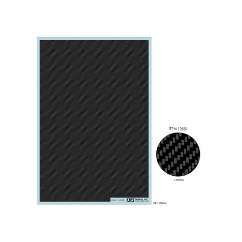 Tamiya TAMIYA 12681 Carbon Decal Twill Weave - Fine 1:24 Model Kit Accessory 1