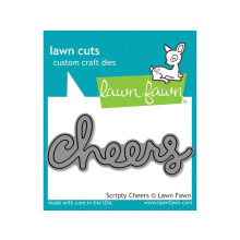 Lawn Fawn Lawn Cuts Custom Craft Die - LF991 Scripty Cheers