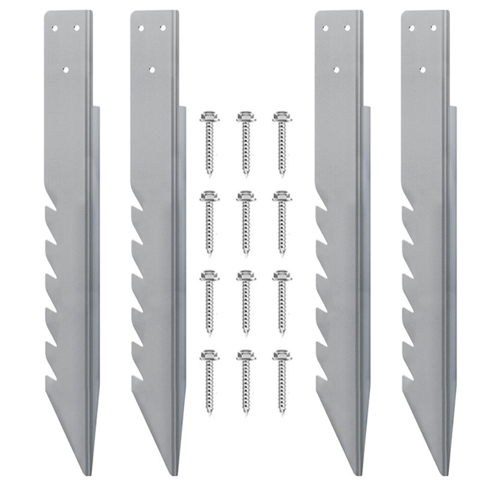 4Pcs Fence Post Repair Kits Heavy Duty Fence Post Repair Stakes 7751000421939