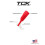 TCK 9 tums solida basebollbyglar (Scarlet Large) 4