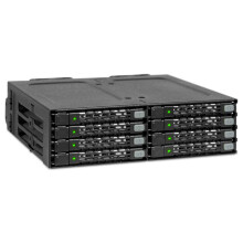 ICY DOCK Custodia rack mobile Full Metal 8 x 2,5 SAS/SATA HDD/SSD per alloggiamento da 5,25"""" | ToughArmor MB998SP-B