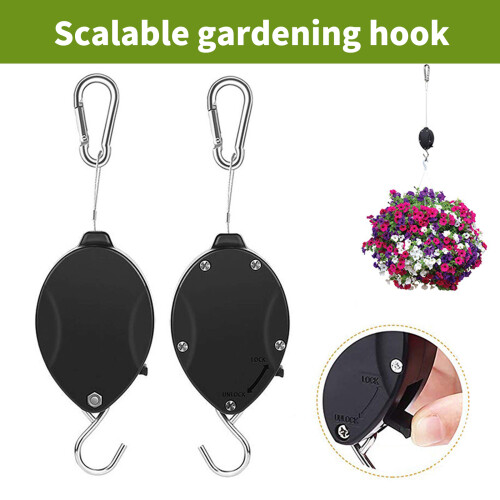 Retractable Hooks For Planter Home Decors Plant Basket Lanterns 1
