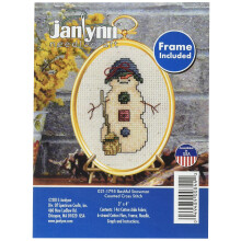 Janlynn 21-1795 14 Count Bashful Snowman Mini Kreuzstichset, 3" x 4"