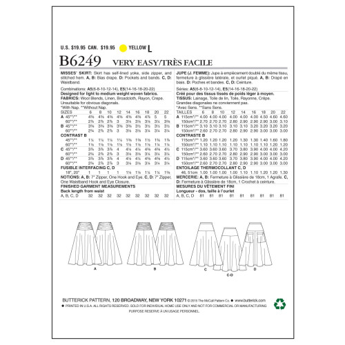 Butterick Butterick Sewing Pattern 6249 1