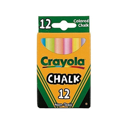 Crayola Crayola Chalk-Assorted Colors 12/Pkg