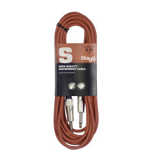 Stagg SGC6DL CRD S-Series Deluxe 20 fots instrumentkabel Rd