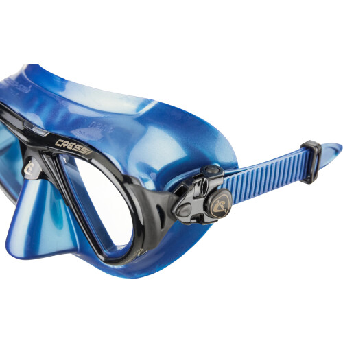 Cressi (Blue (Silver/Frame Black)) Cressi Nano Dive Mask 1