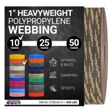 Strapworks Correas de polipropileno pesado  Flejes de polietileno resistentes para reparacin de equipos de bricolaje al aire libre 1 pulgada x