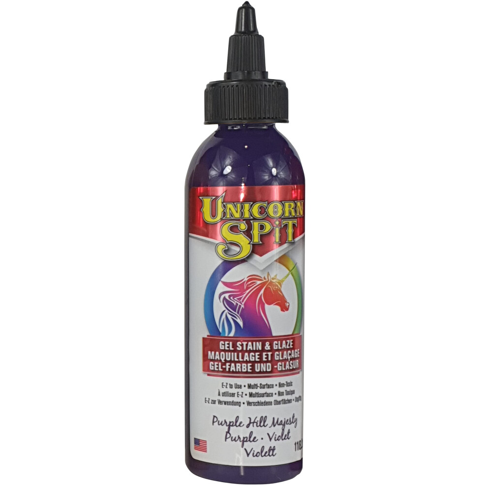 Unicorn Spit 5770009 Gel Stain And Glaze Purple Hill Majesty 4.0 Fl O 076818004295