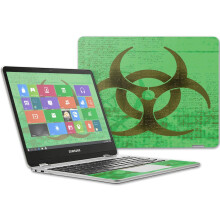 MightySkins Huid voor Samsung Chromebook Plus 12.3"(2017) - Biohazard | Duurzame Vinyl Decal